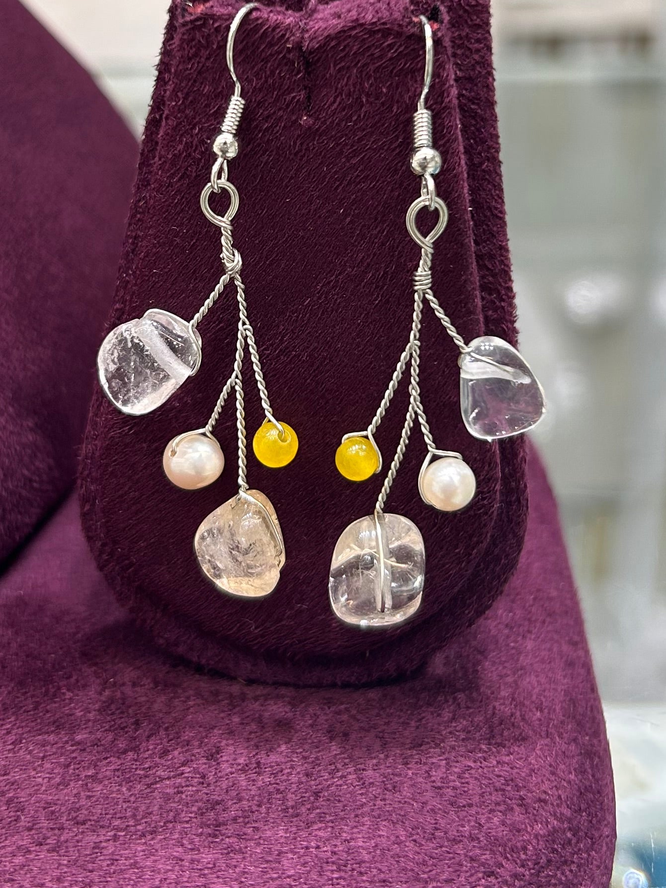 Spring/Summer Pearl Statement Necklace | Handcrafted Bridal & Festive Jewelry