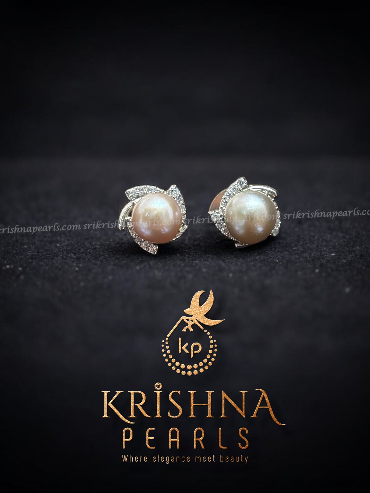 Beautiful Pearl Studded Earrings