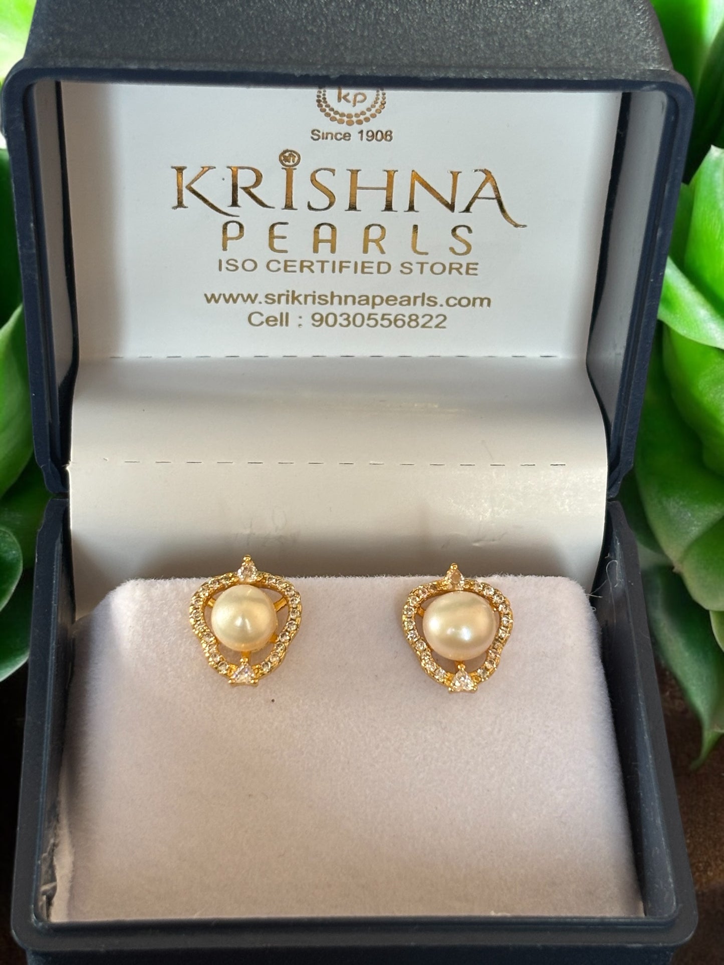 92.5 Silver Post Pin Pearl Studded Earrings