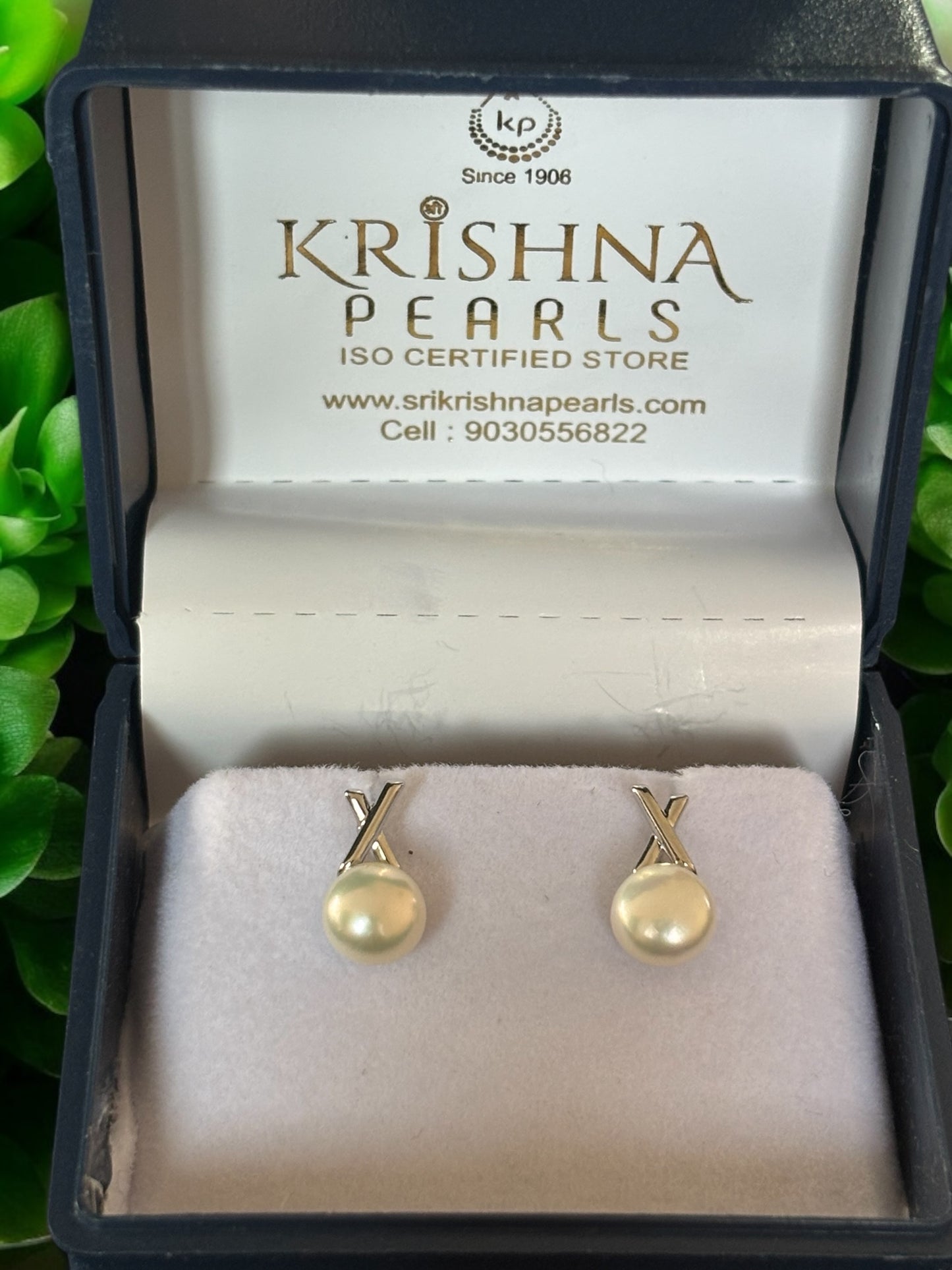 92.5 Silver Post Pin Cute Pearl Studds