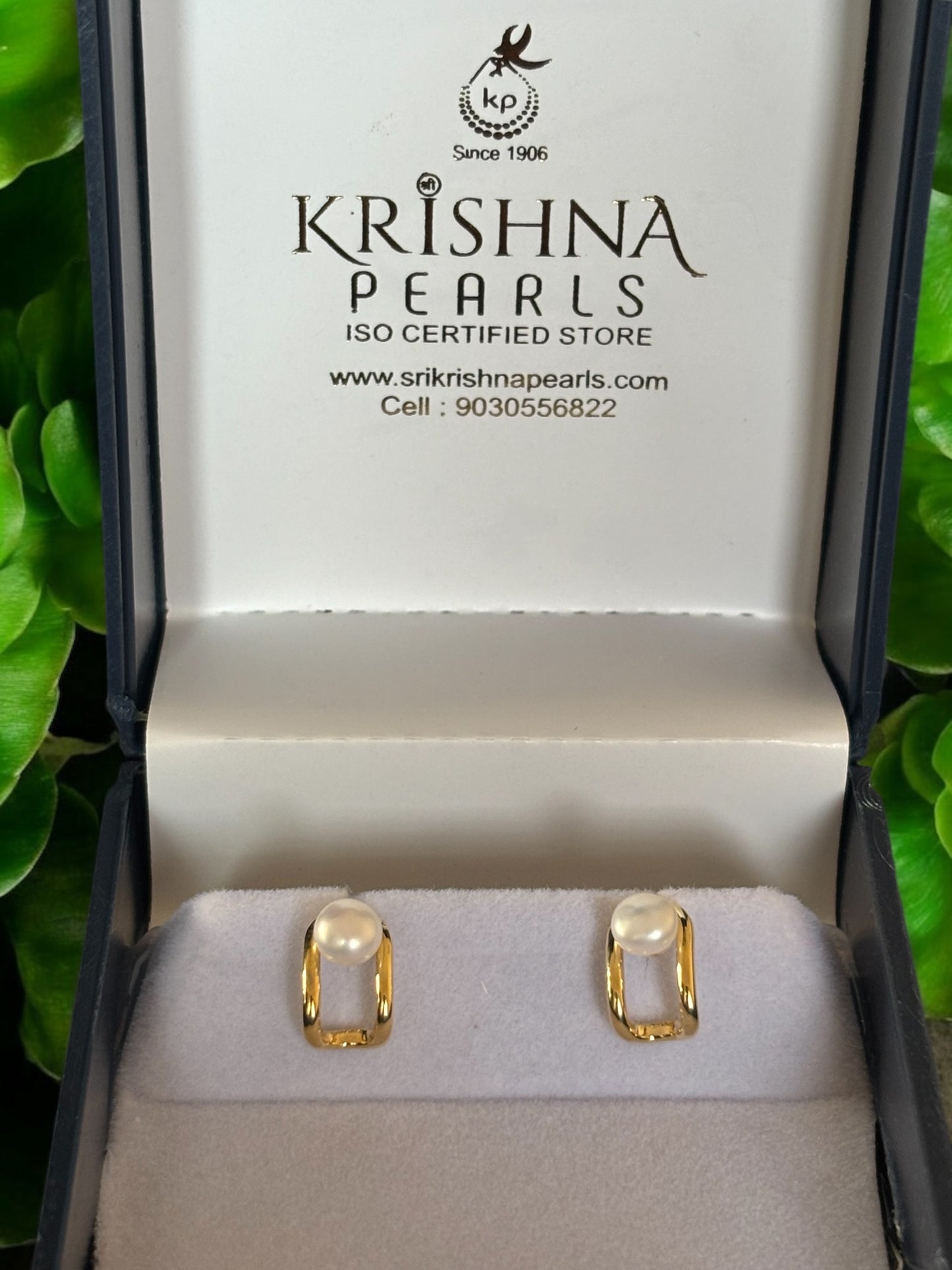 92.5 Silver Post Pin Designer Pearl Studds