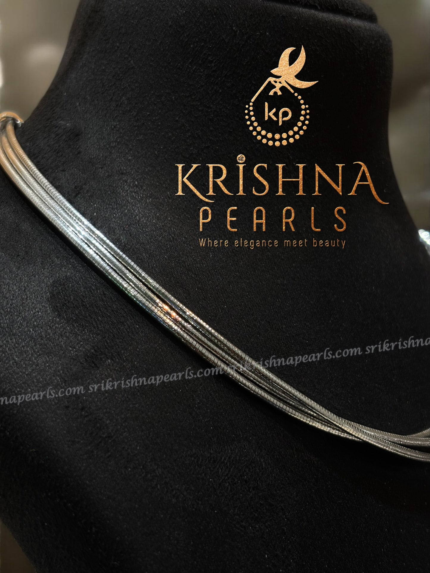 92.5 Pure Silver Three Line Thick Chain