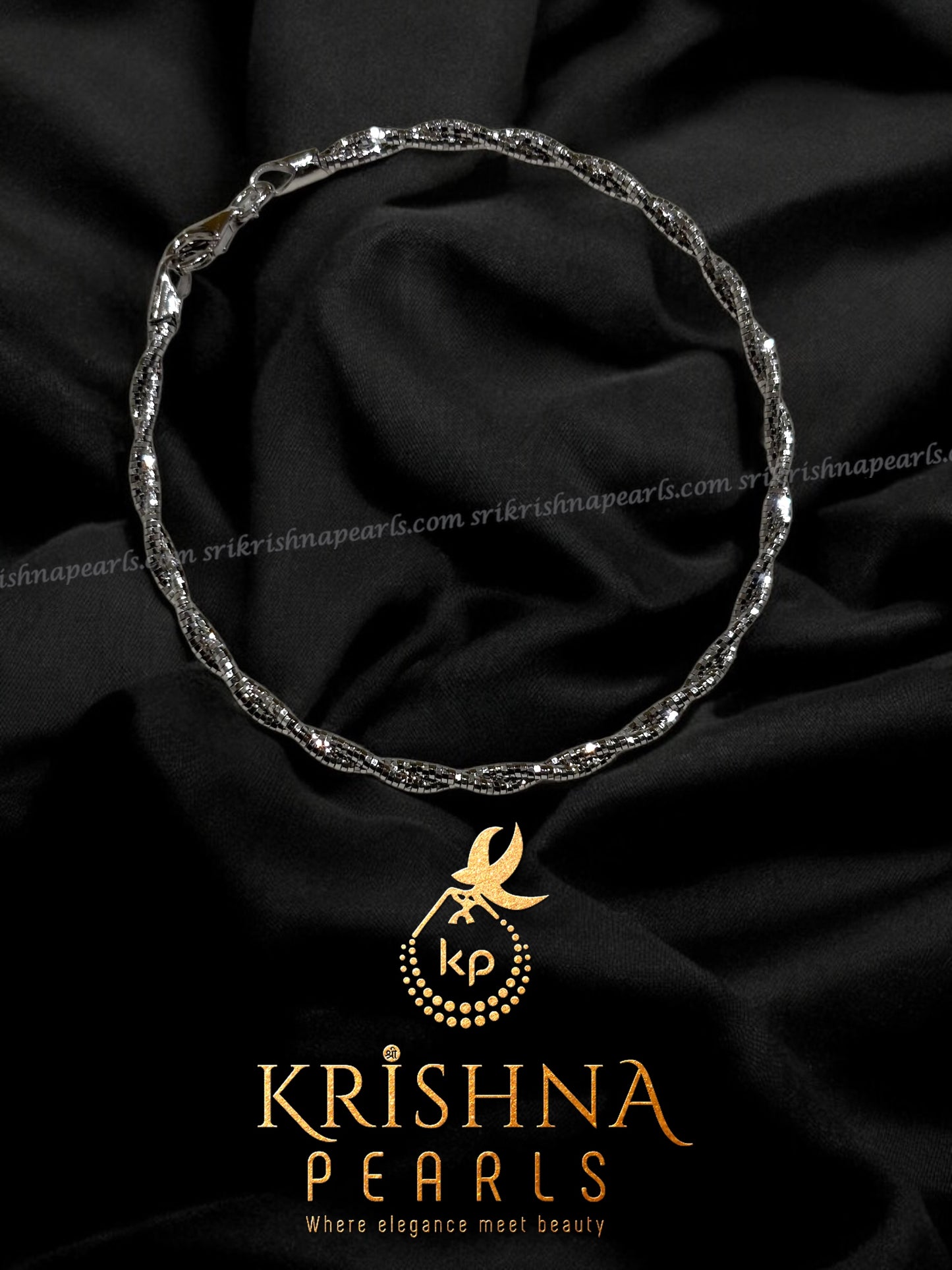 92.5 Pure Silver Twister Braclet