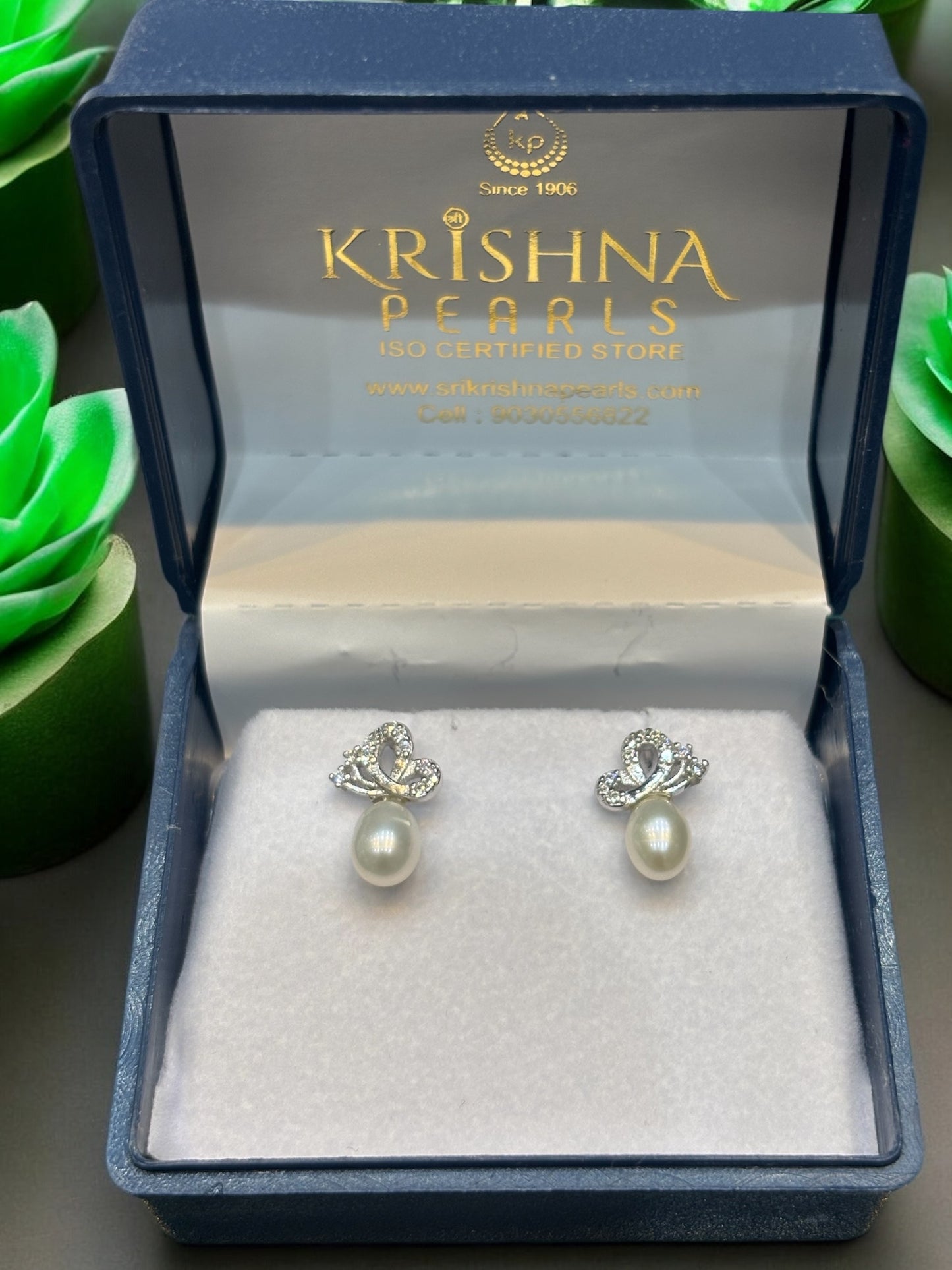 92.5 Silver Designer Pearl Hangings