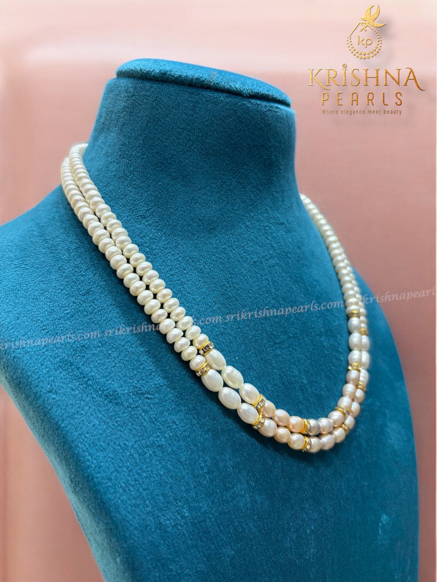 Radiant Multicolour Oval & Flat Pearls Necklace