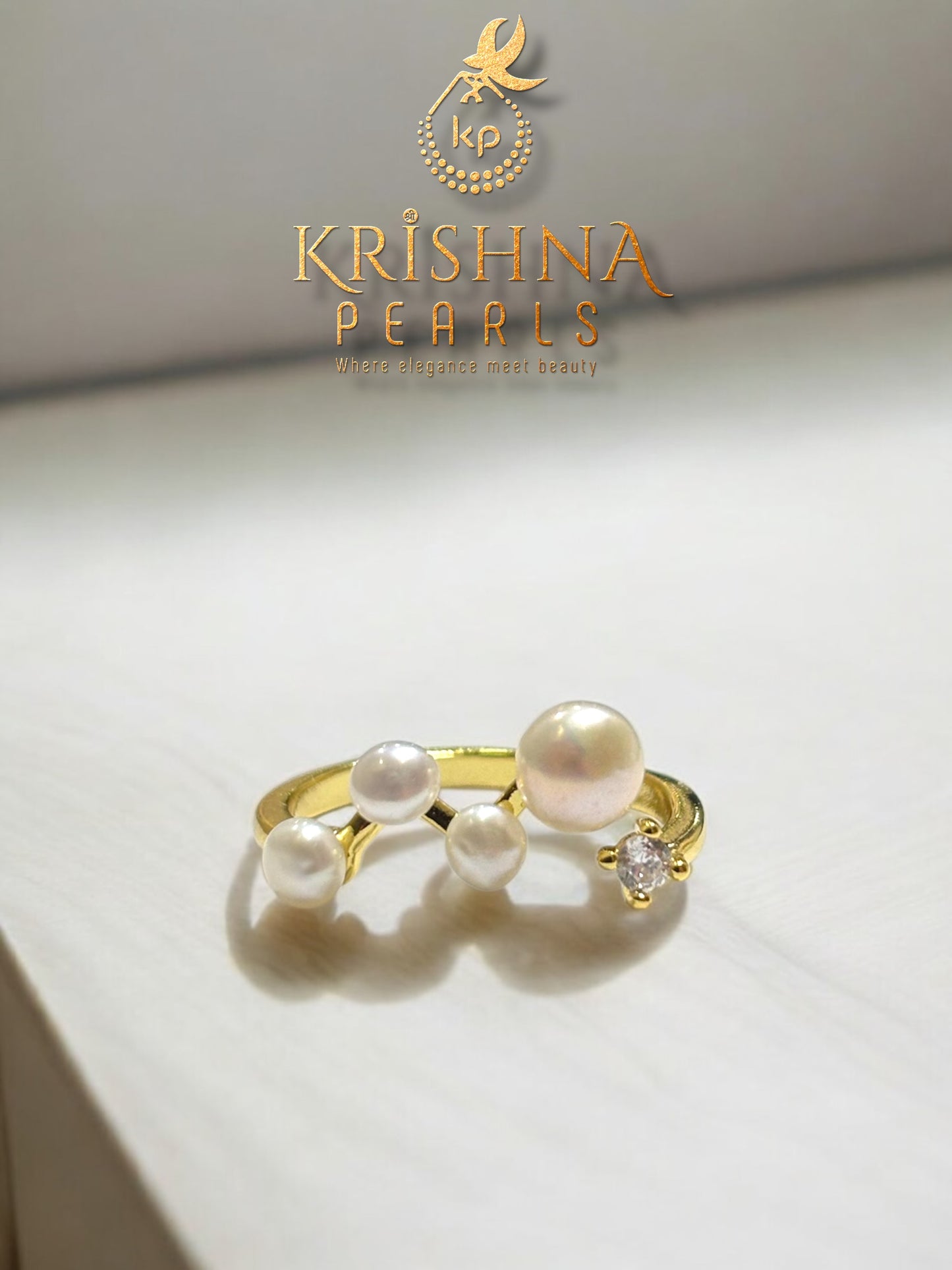 Multiple Pearls Finger Ring