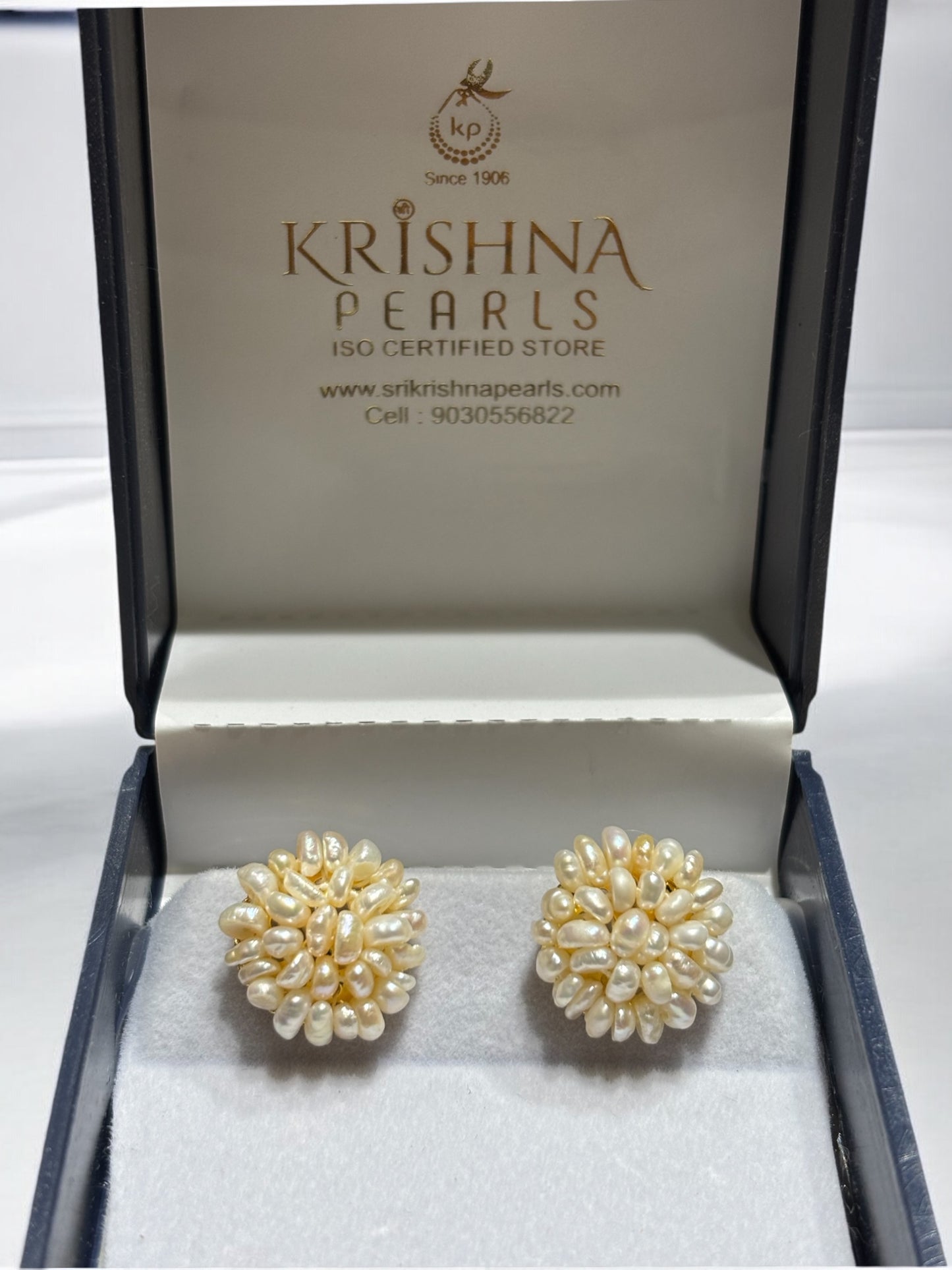 Traditional Handcrafted Rice Pearls Big Size Earrings