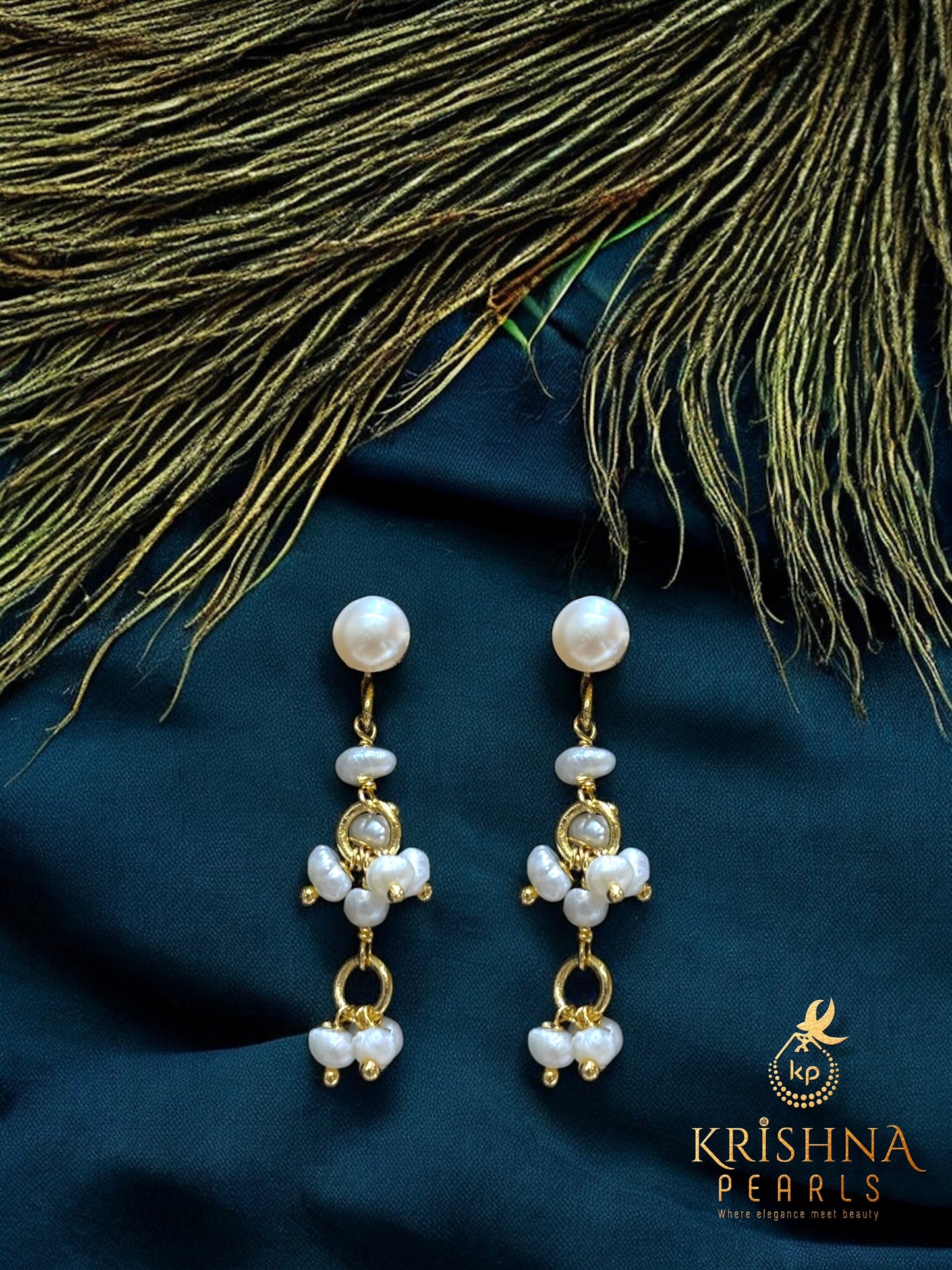 Traditional Seed Pearl Drops Necklace Set