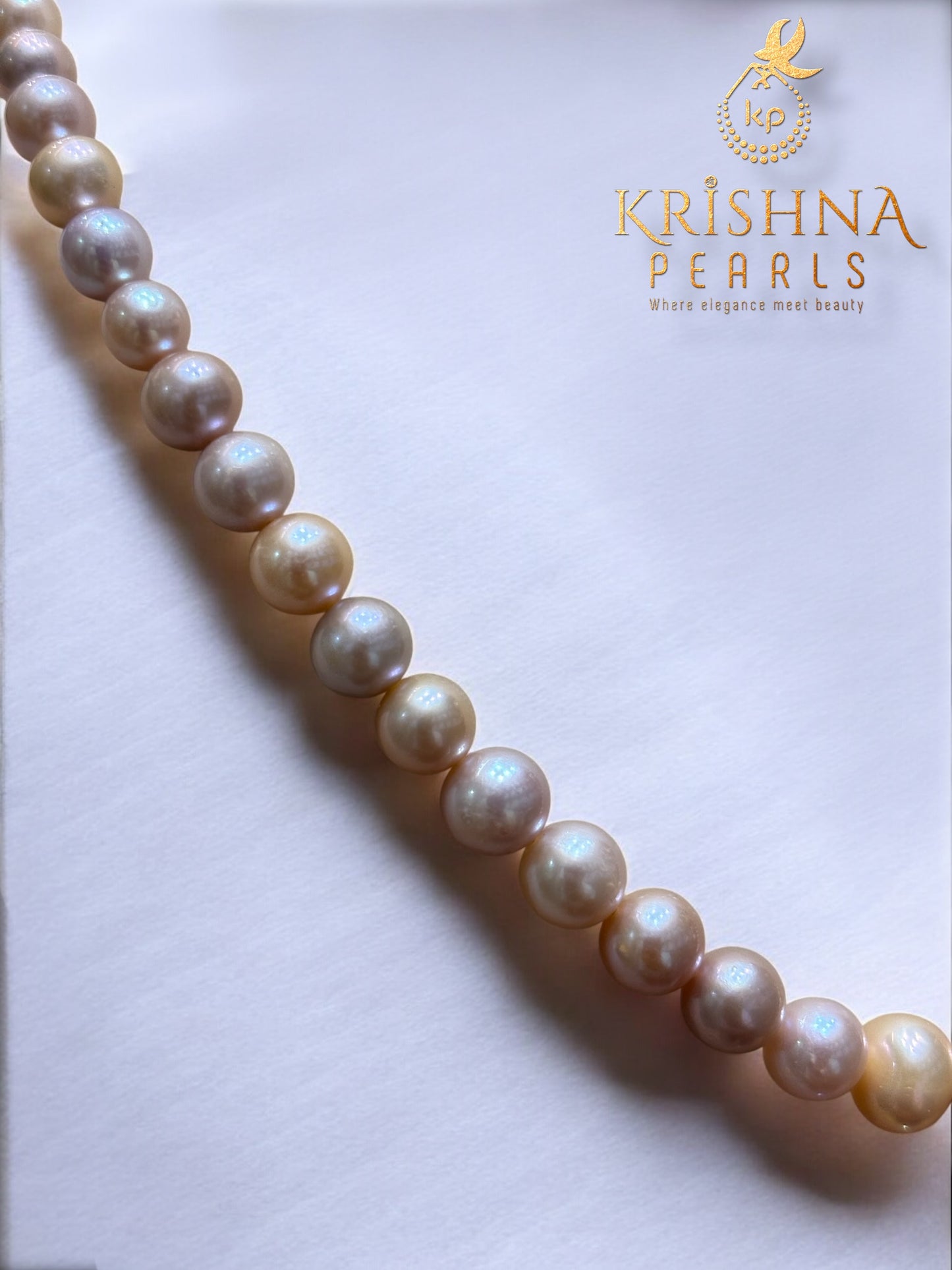 Graduation Pink Shades Pearls Necklace