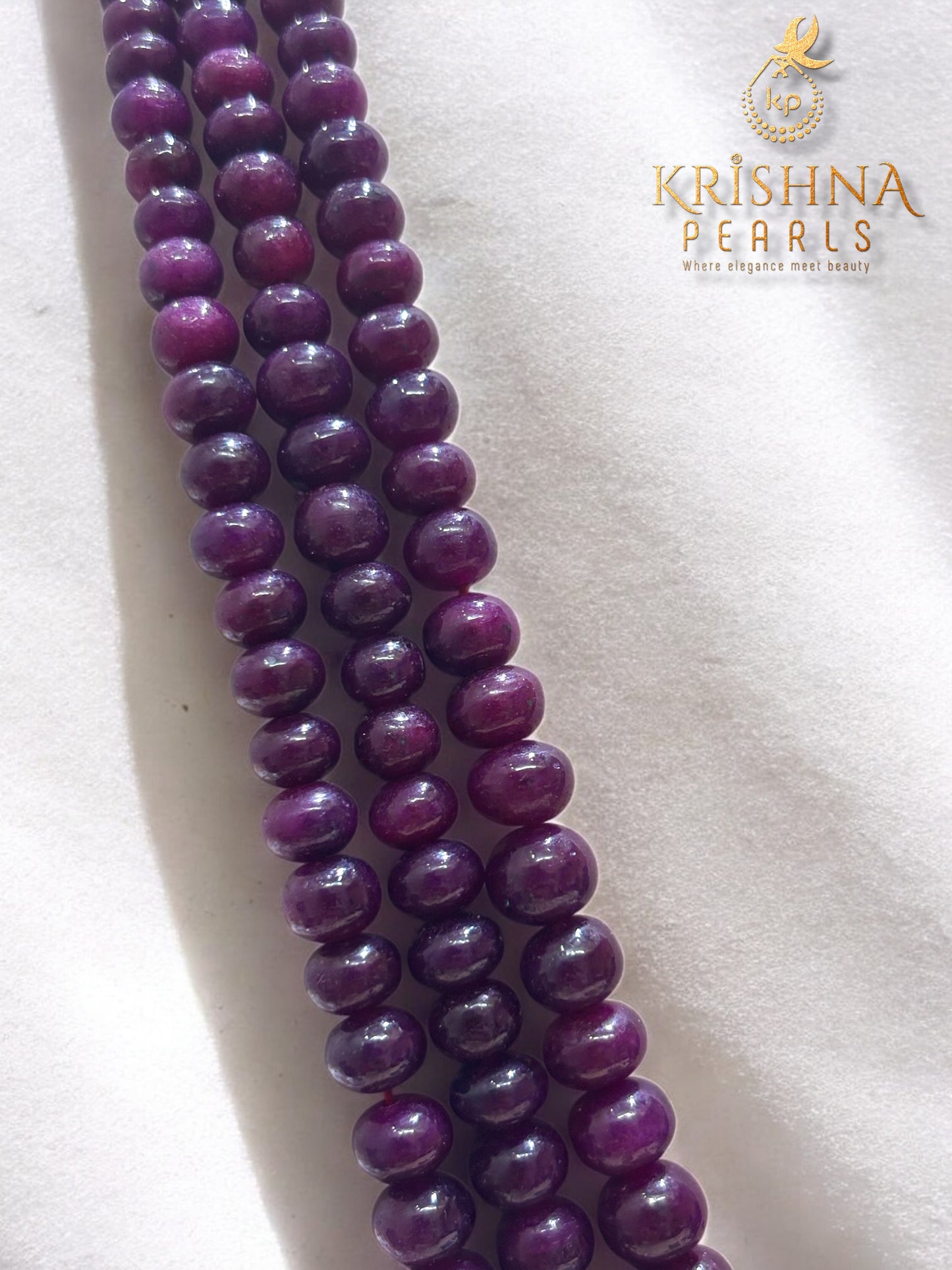 Deep Wine Imperial Multi-Strand Ruby Necklace
