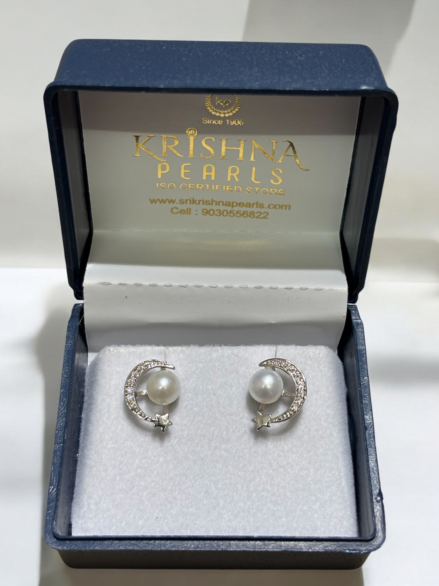 92.5 Silver Adorable Pearl Studded Earings