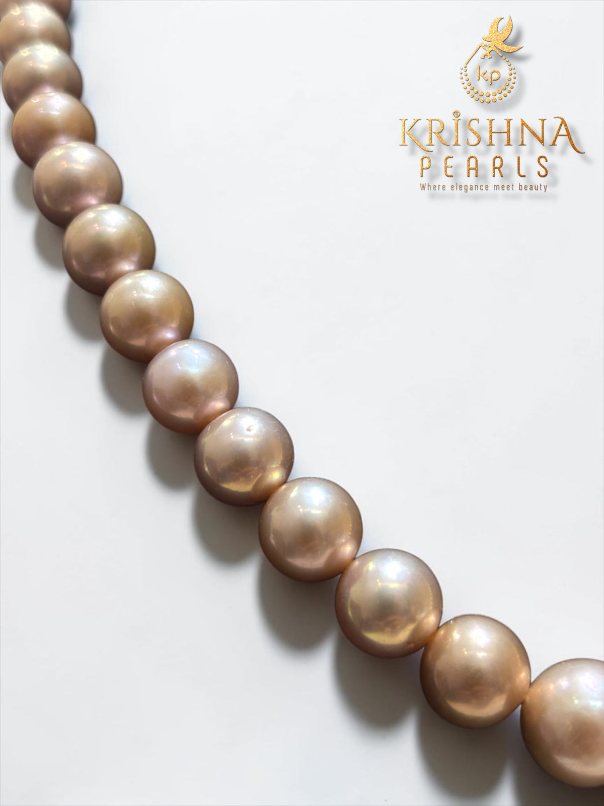 Premium Pink Big Size Grading Pearl Necklace