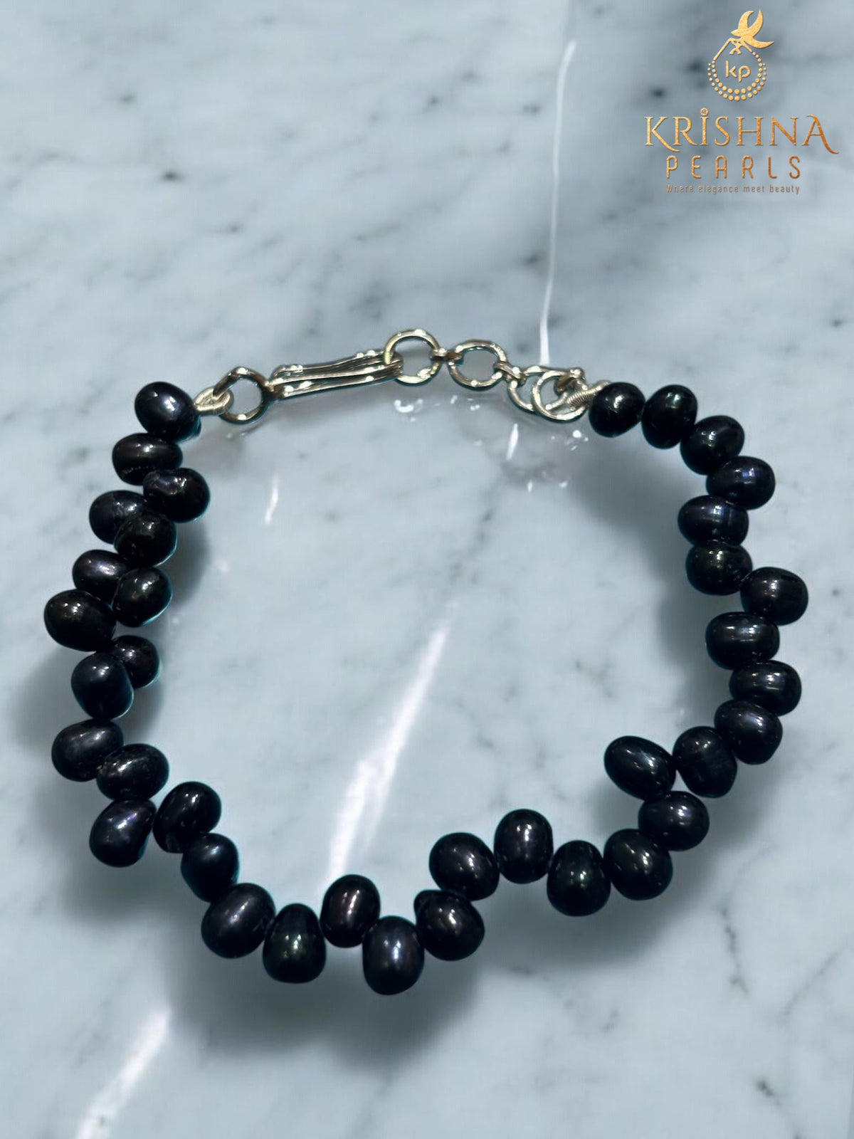 Beautiful Black Pearls Combo Set ( Necklace Set With Bracelet )