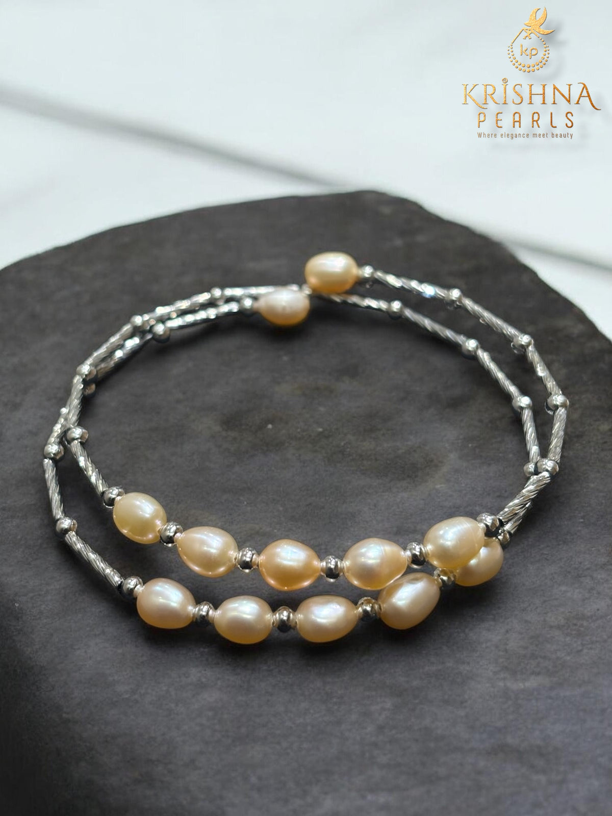 Beautiful Double Layer Pink Pearls Bracelet