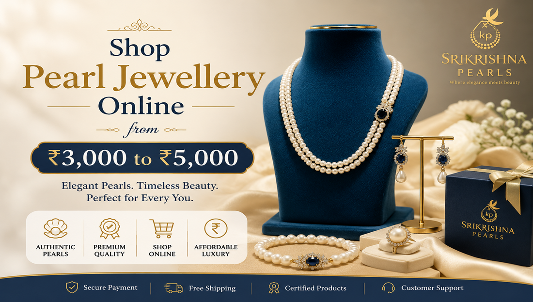 Shop Pearl Jewellery Online from ₹3,000 to ₹5,000