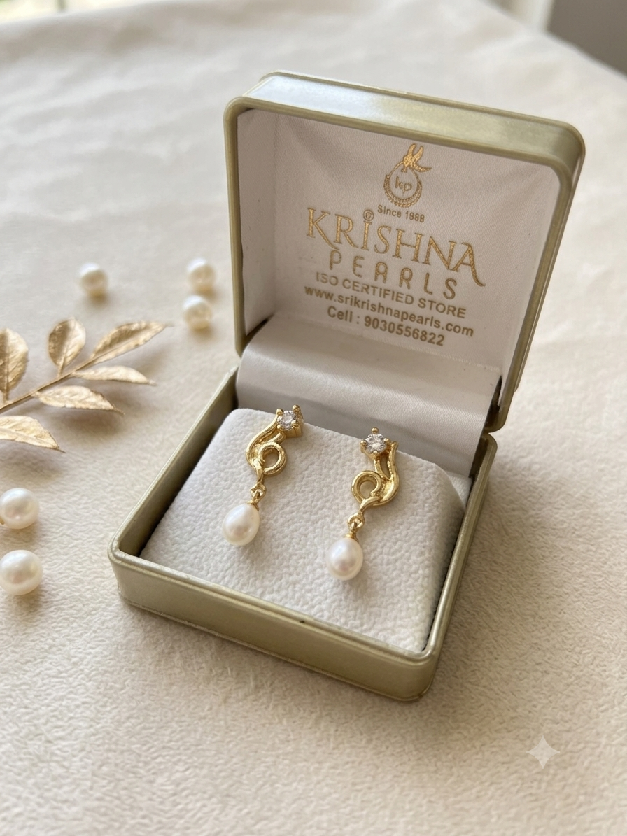 Stylish Designer Pearl Earrings