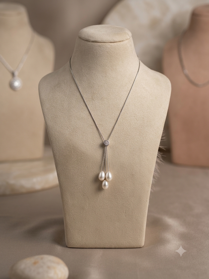 92.5 Pure Silver Pearls Chain