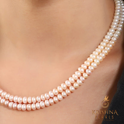 Designer Shading Pearl Necklace Lighter To Darker