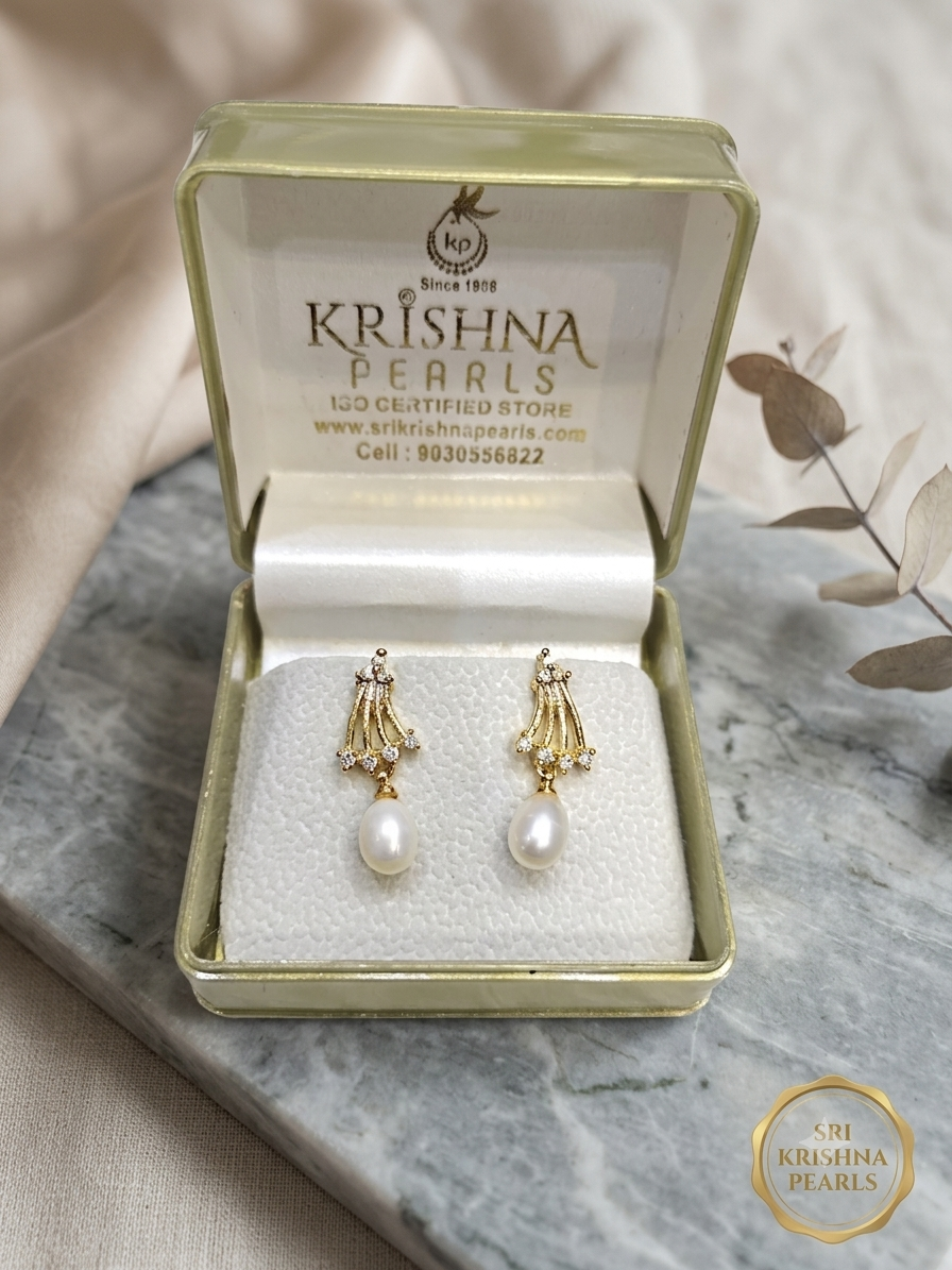 Authentic Pearl Drop Hangings