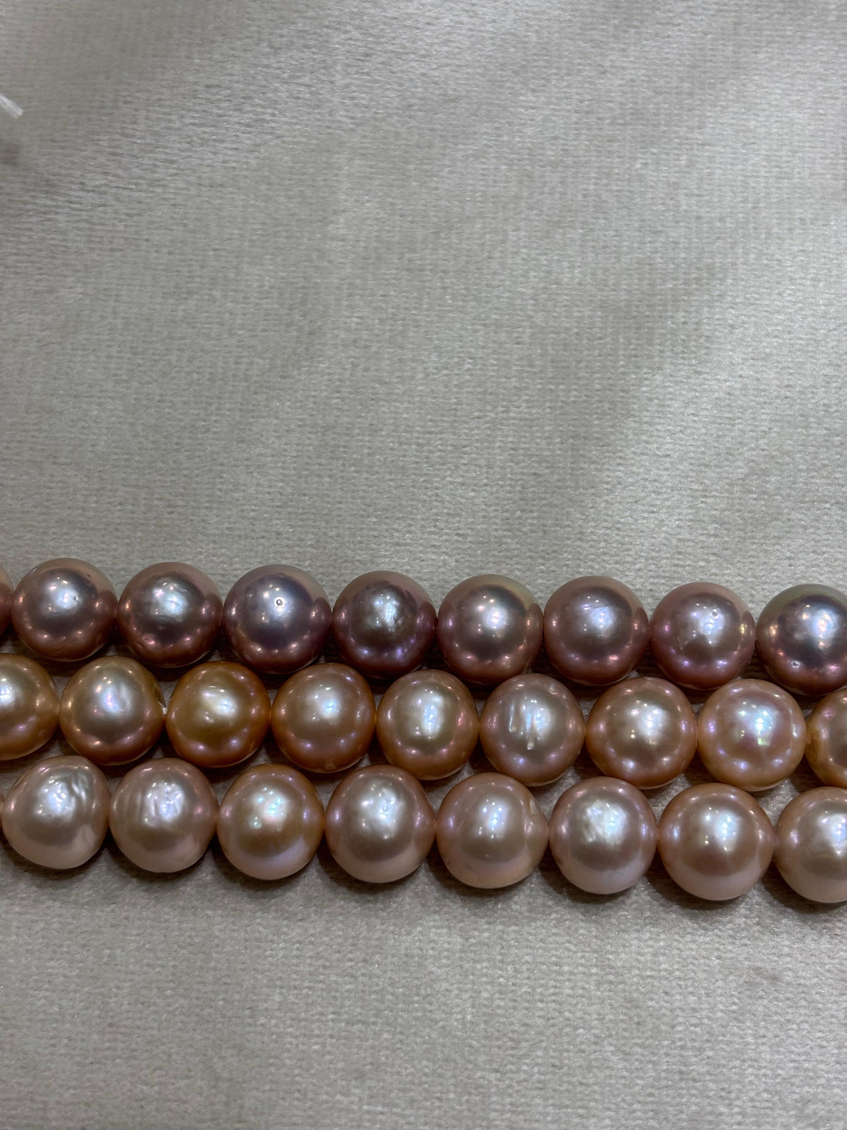 Royal Luxurious Round Pearls Pink Hues Necklace