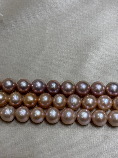Royal Luxurious Round Pearls Pink Hues Necklace