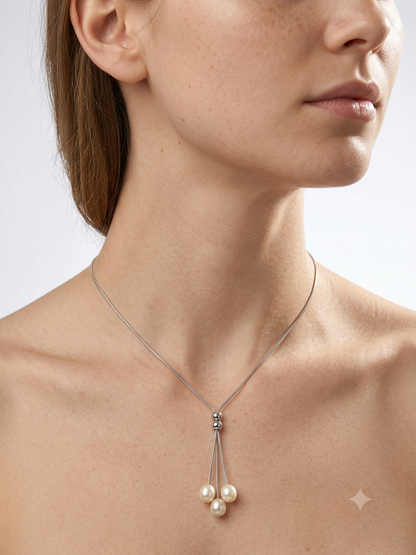 92.5 Pure Silver Pearls Chain