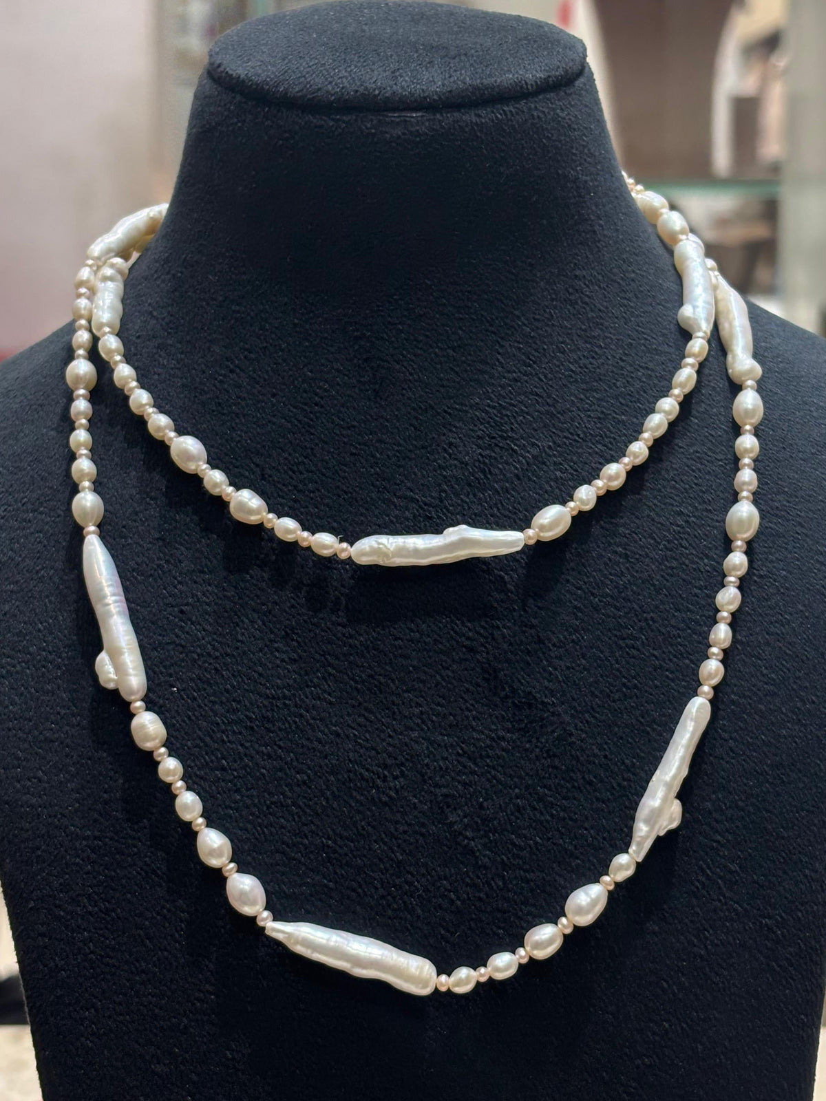 Nature Blessings - A Five Way Wear Long Pearls Long Necklace