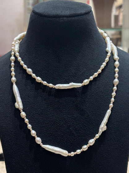Nature Blessings - A Five Way Wear Long Pearls Long Necklace