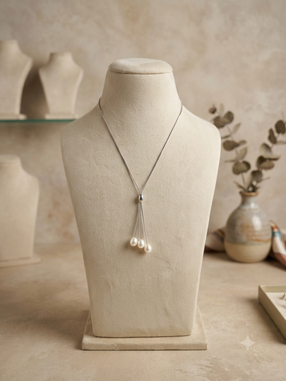 92.5 Pure Silver Pearls Chain