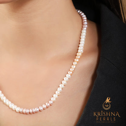 Classy White & Pink Mix Pearl Set