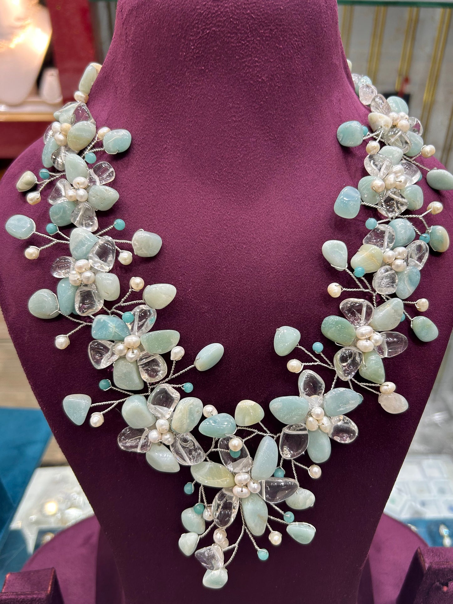 Fancy Real Pearls Necklace