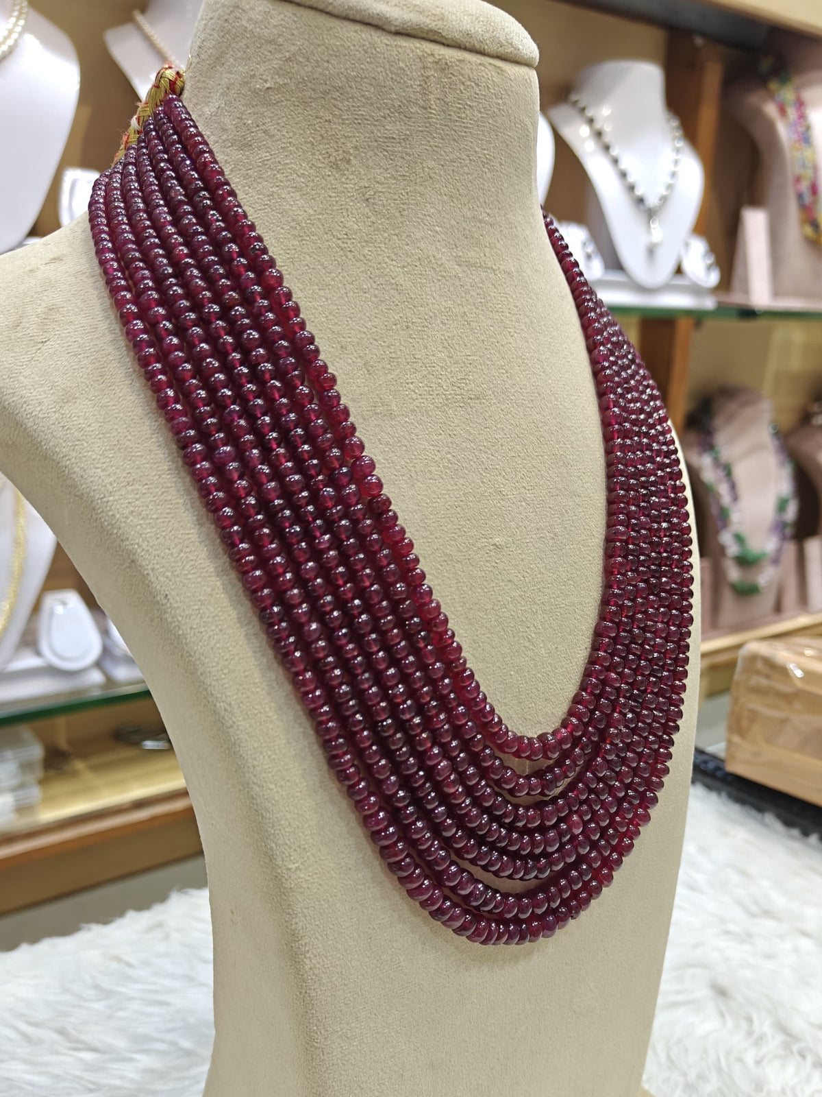 Uncut Ruby Necklace
