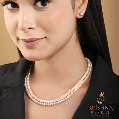 Designer Shading Pearl Necklace Lighter To Darker