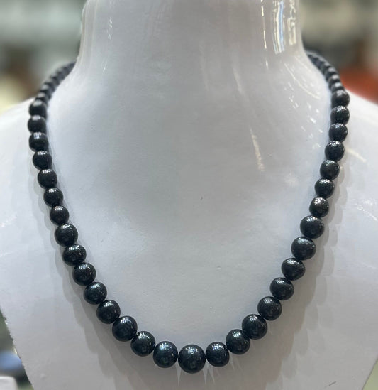 Black Pearls Graduated Necklace