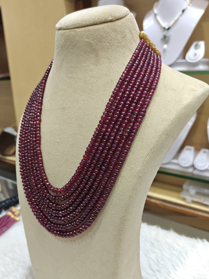 Uncut Ruby Necklace