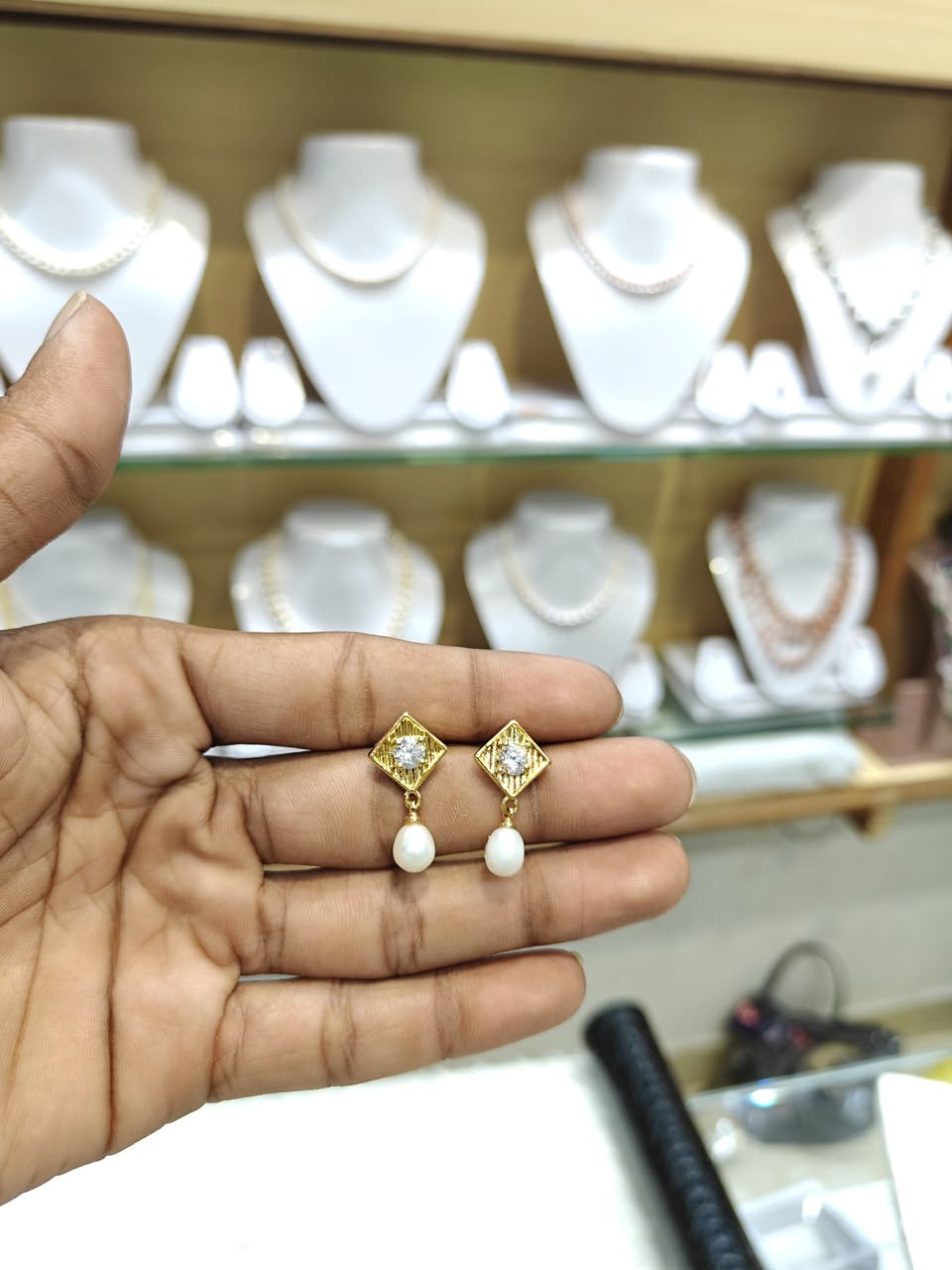 Real Pearls Drop Hanging