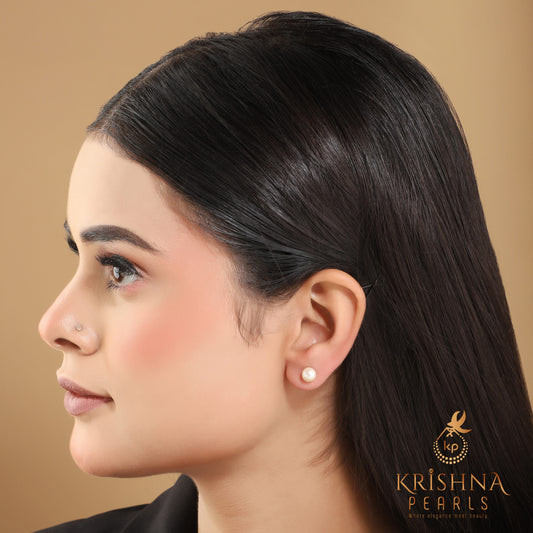 White Pearl Studs