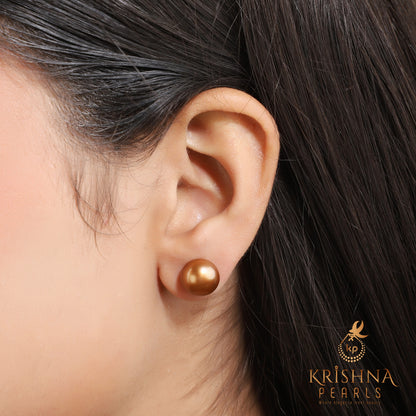 Brown Pearl Studs