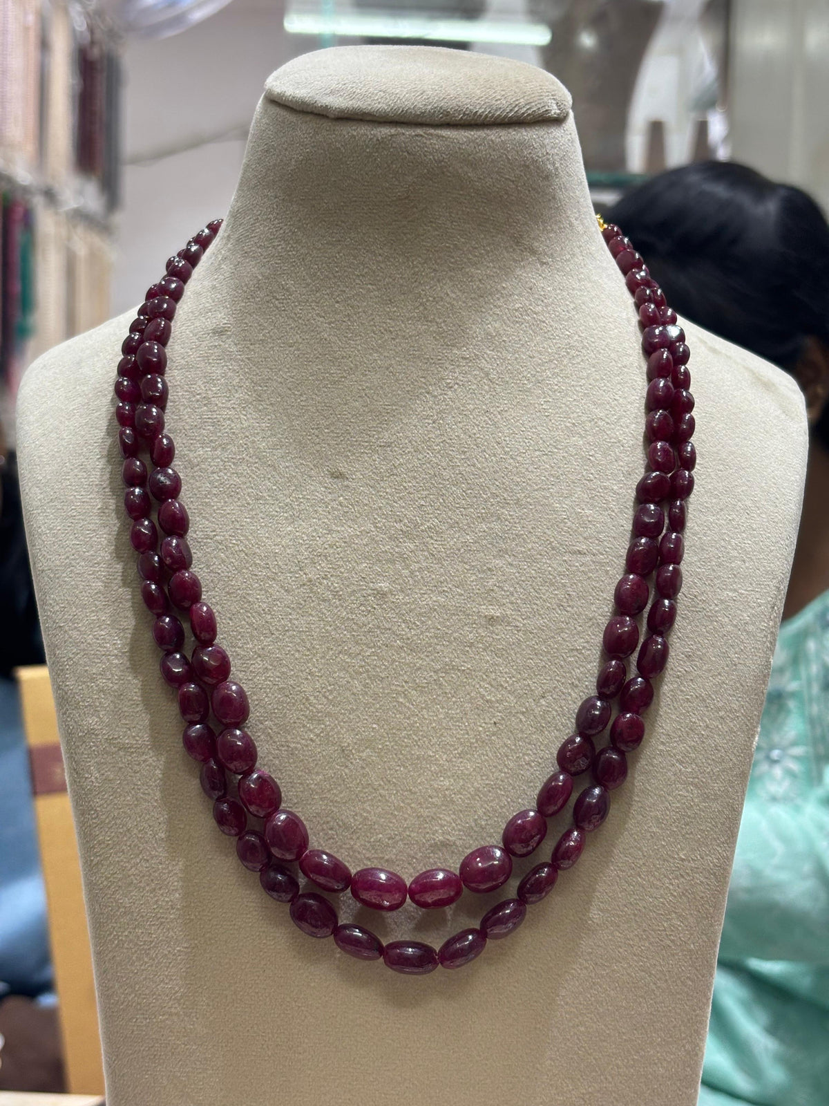 Two Layered Uncut Rubies