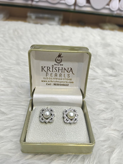 Beautiful Pearl Studded Earrings
