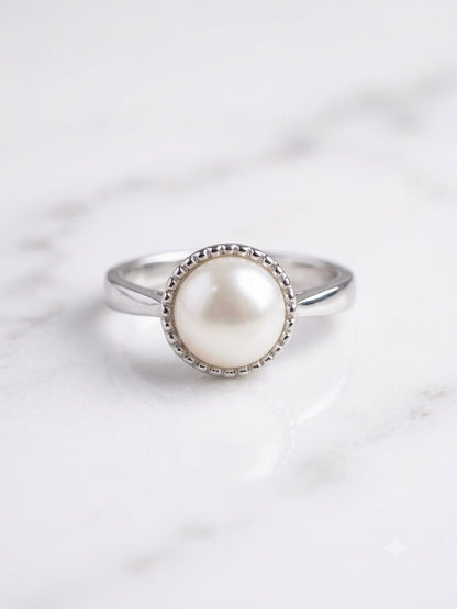 Adorable Pearl Adjustable Ring