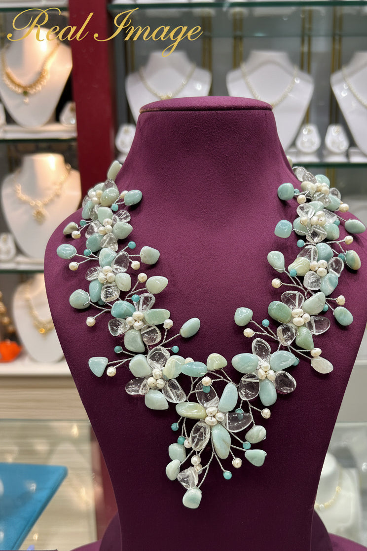 Fancy Real Pearls Necklace