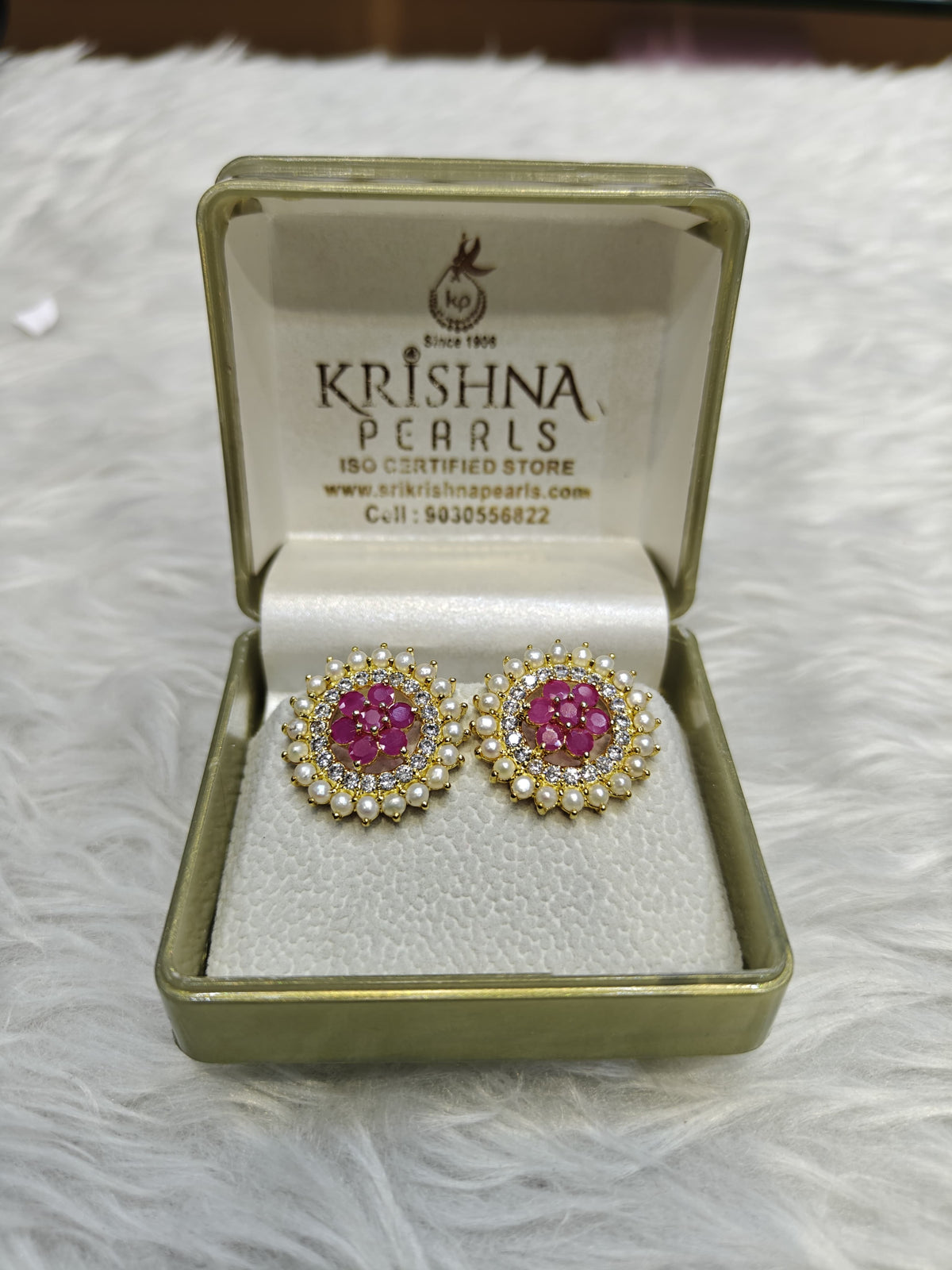Pearl Ruby Elegant studds