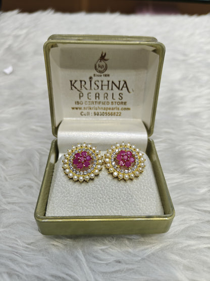 Pearl Ruby Elegant studds