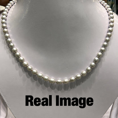 Simple & Elegant Grey Pearls Combo Necklace ( Bracelet & Earrings)