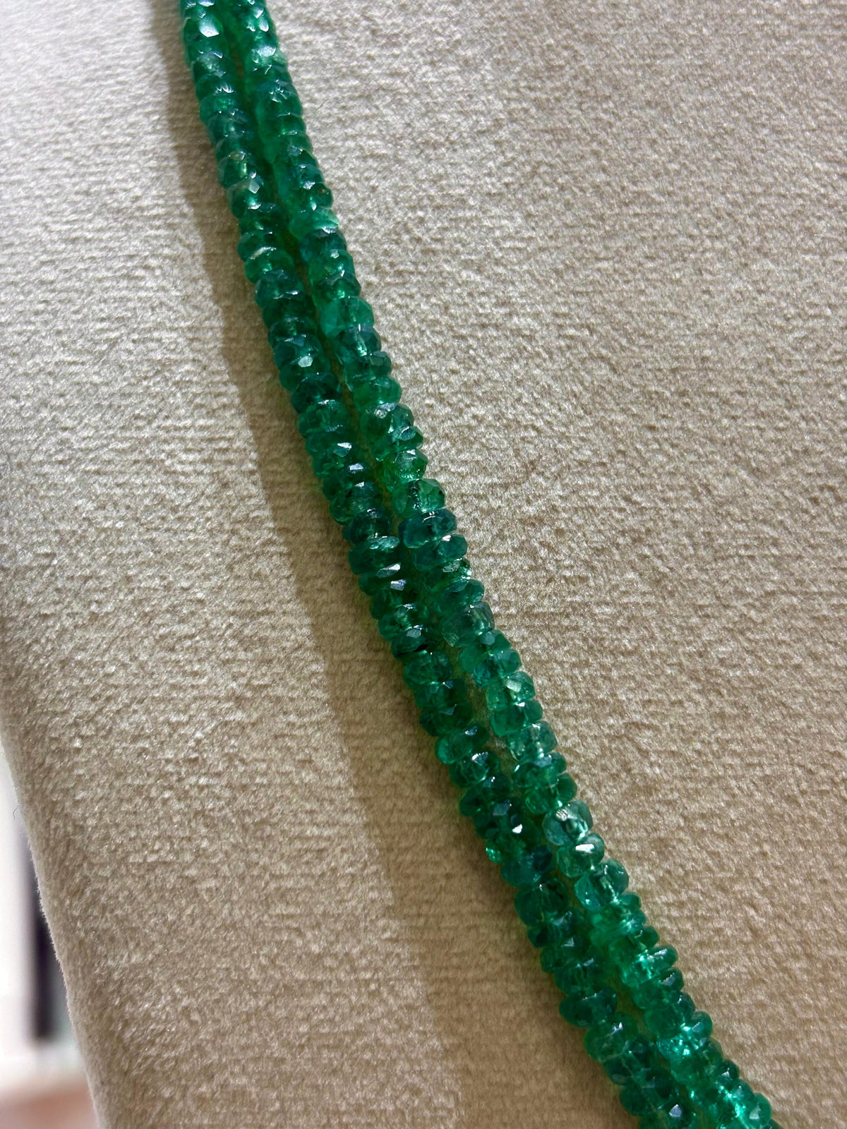 Real Natural Emeralds (Untreated) Two Layers