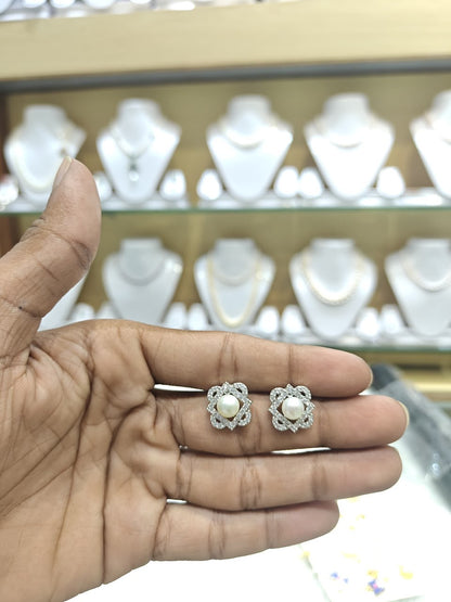 Beautiful Pearl Studded Earrings