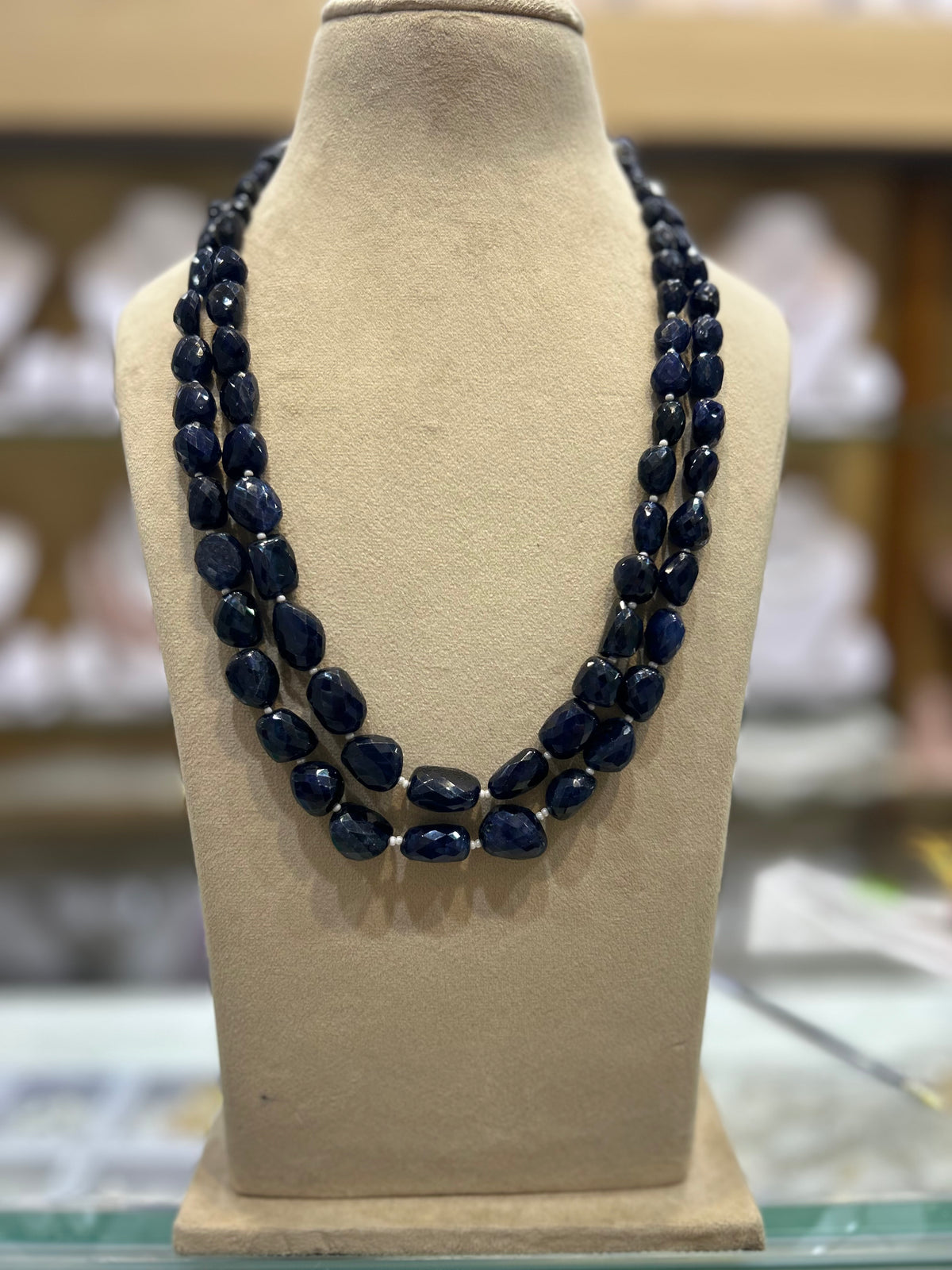 Natural Blue Sapphire 2 Layers Big Size