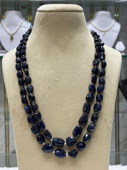 Natural Blue Sapphire 2 Layers Big Size