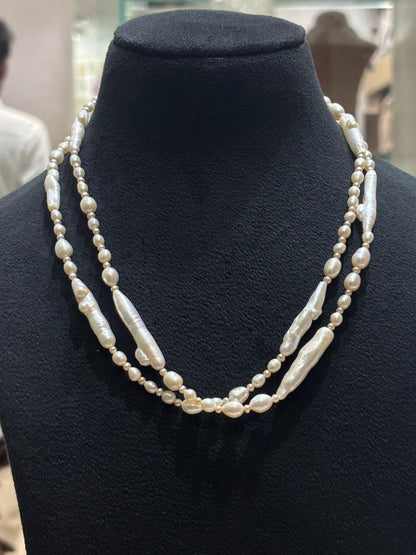 Nature Blessings - A Five Way Wear Long Pearls Long Necklace